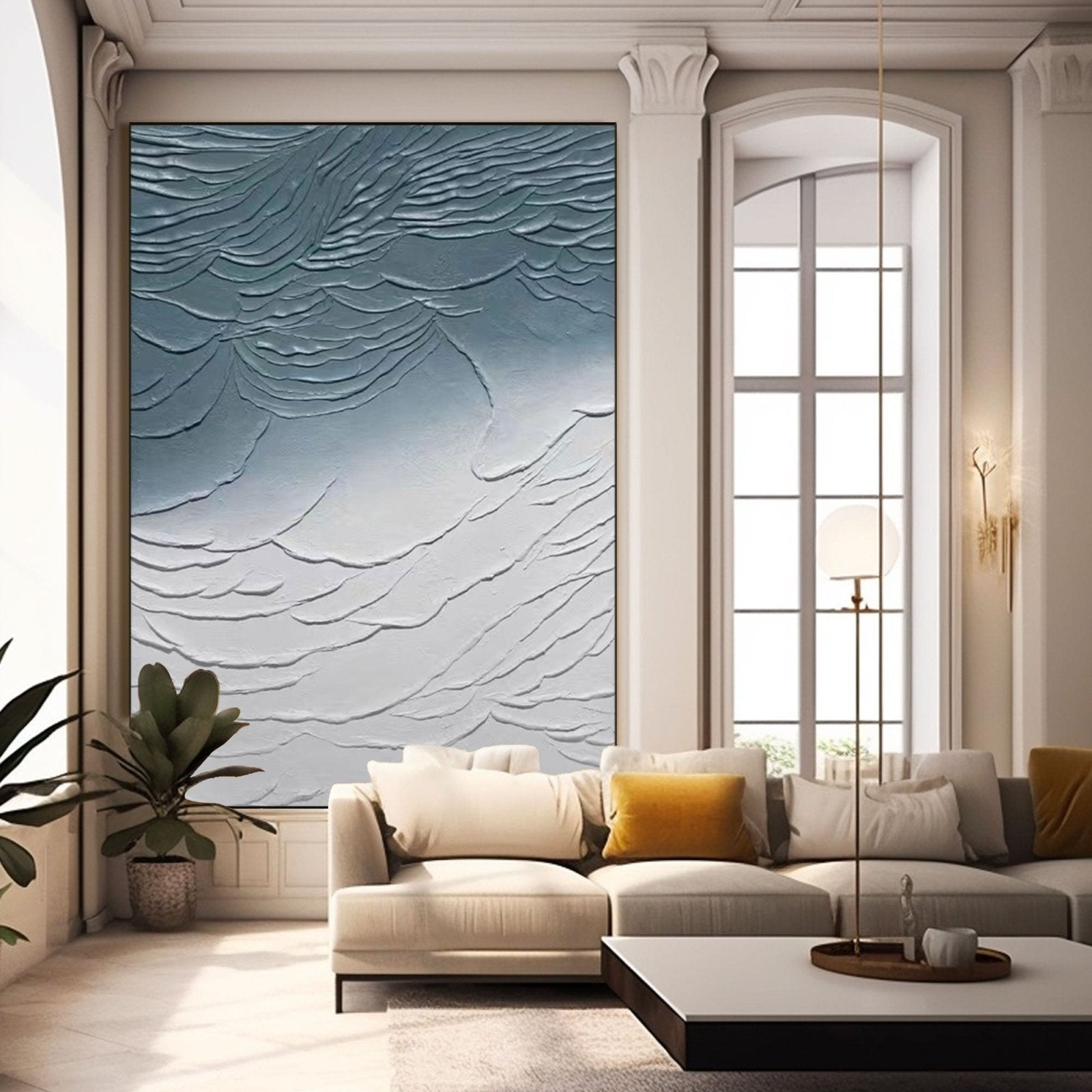 Plaster Painting "Celestial Waves" - nukeart