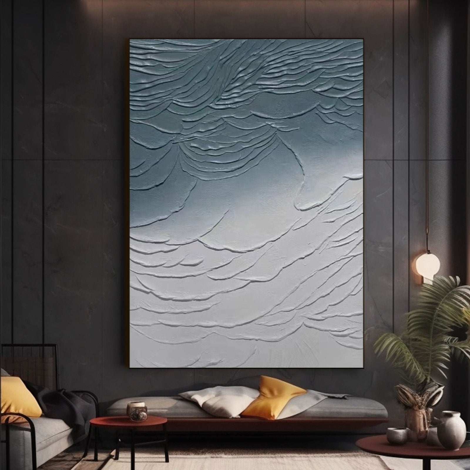 Plaster Painting "Celestial Waves" - nukeart