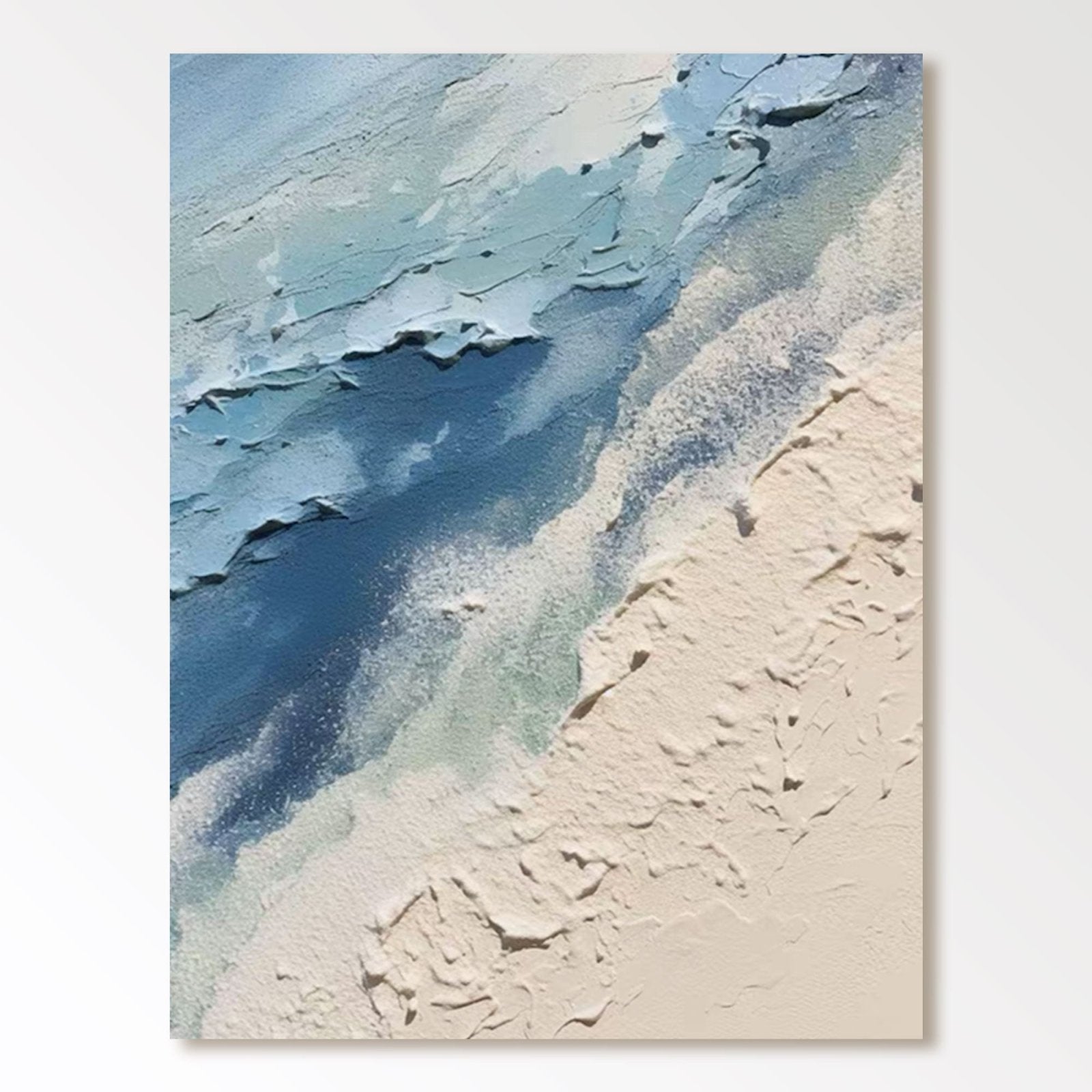 Plaster Painting "Écume et Sable" - nukeart