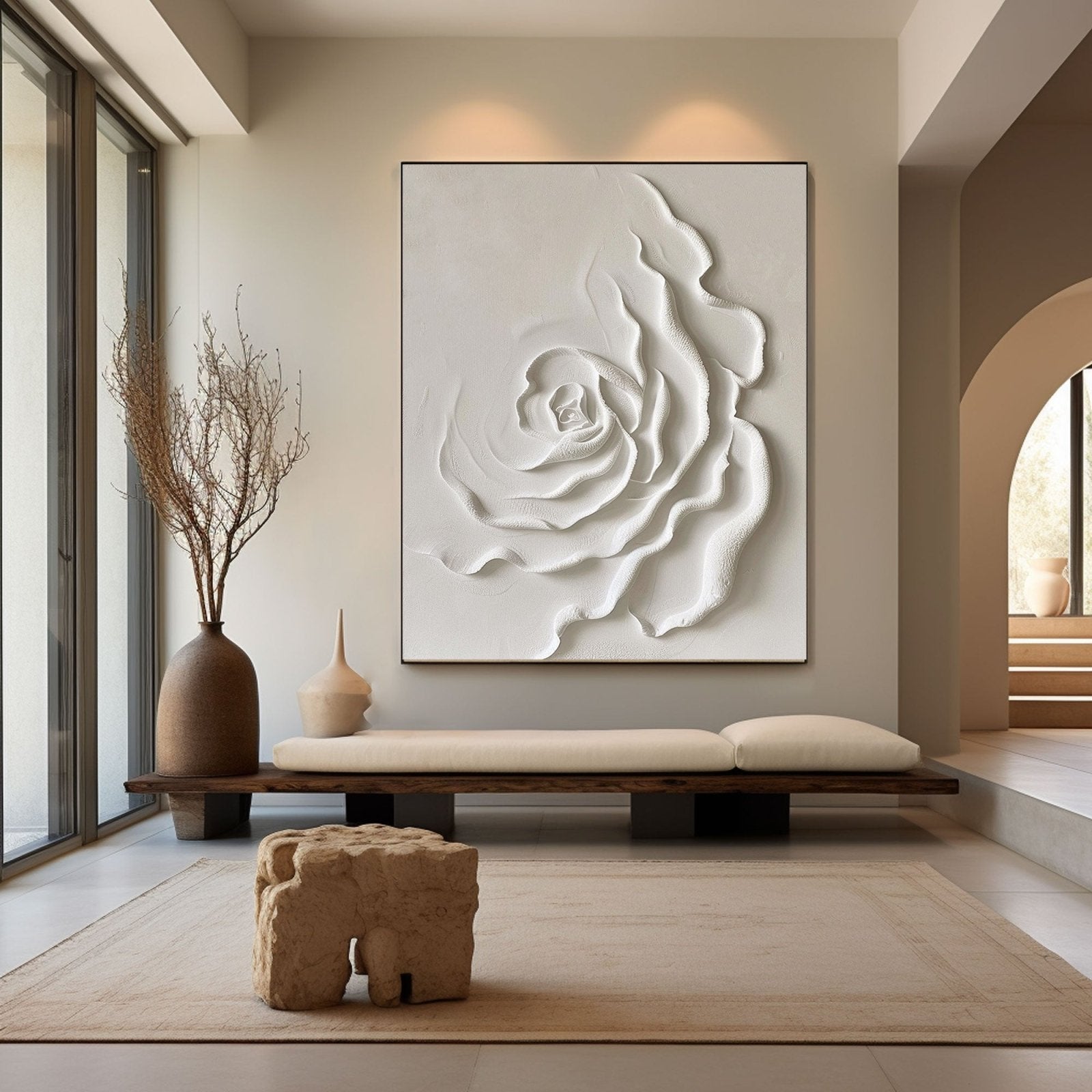 Plaster Painting "Eternal Blossom" - nukeart