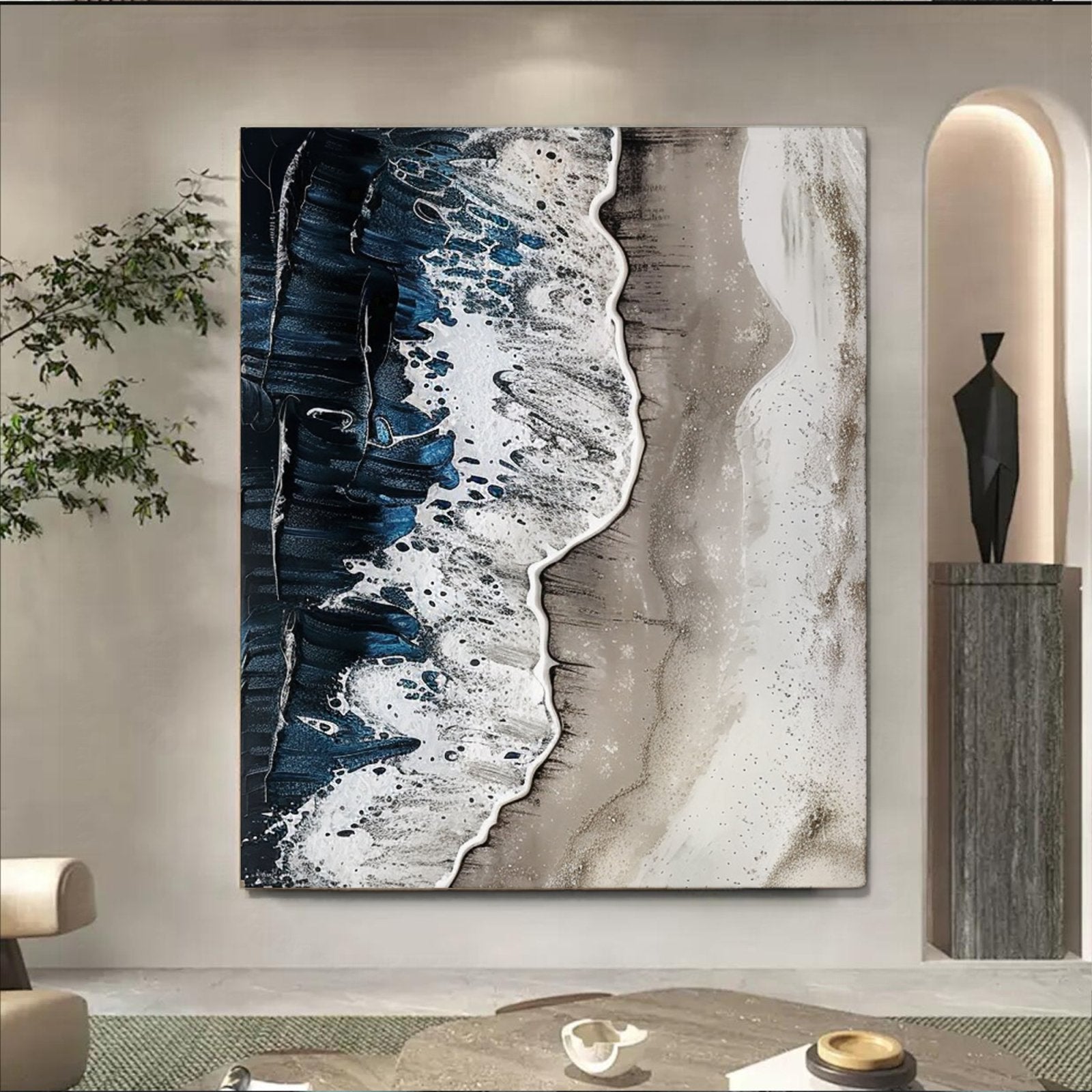 Plaster Painting "Eternal Waves" - nukeart