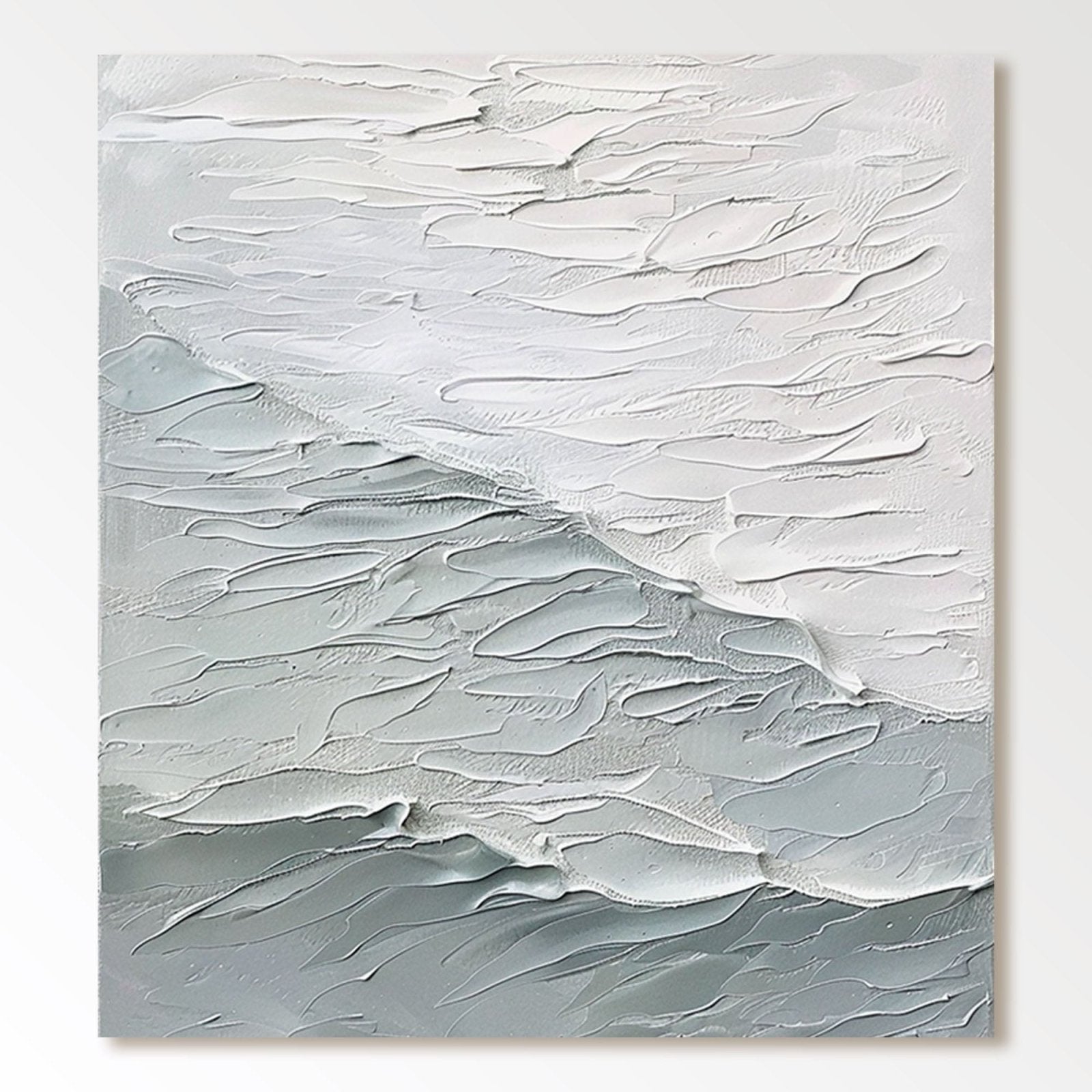 Plaster Painting "Ethereal Waves of Serenity" - nukeart