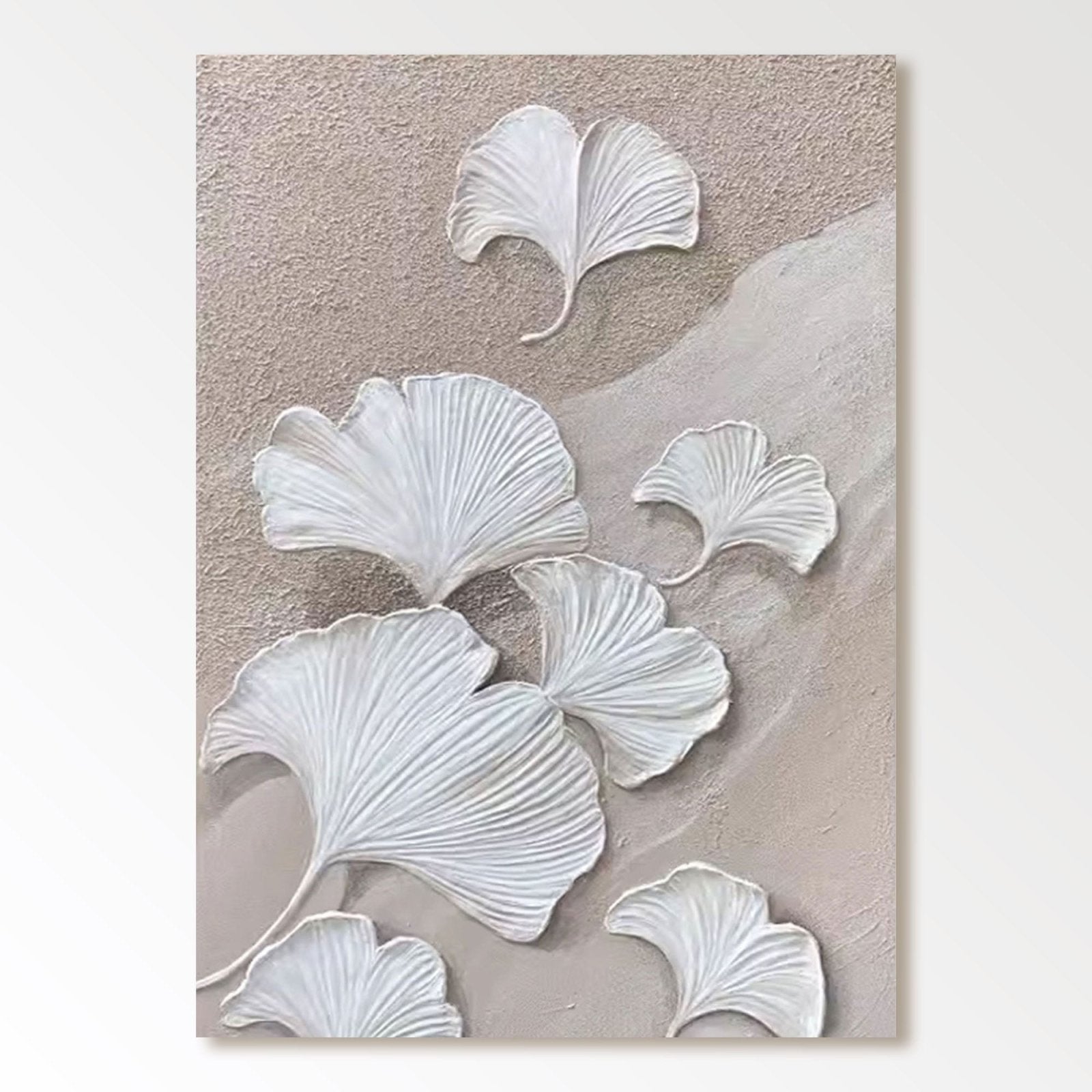 Plaster Painting "Gentle Ginkgo" - nukeart