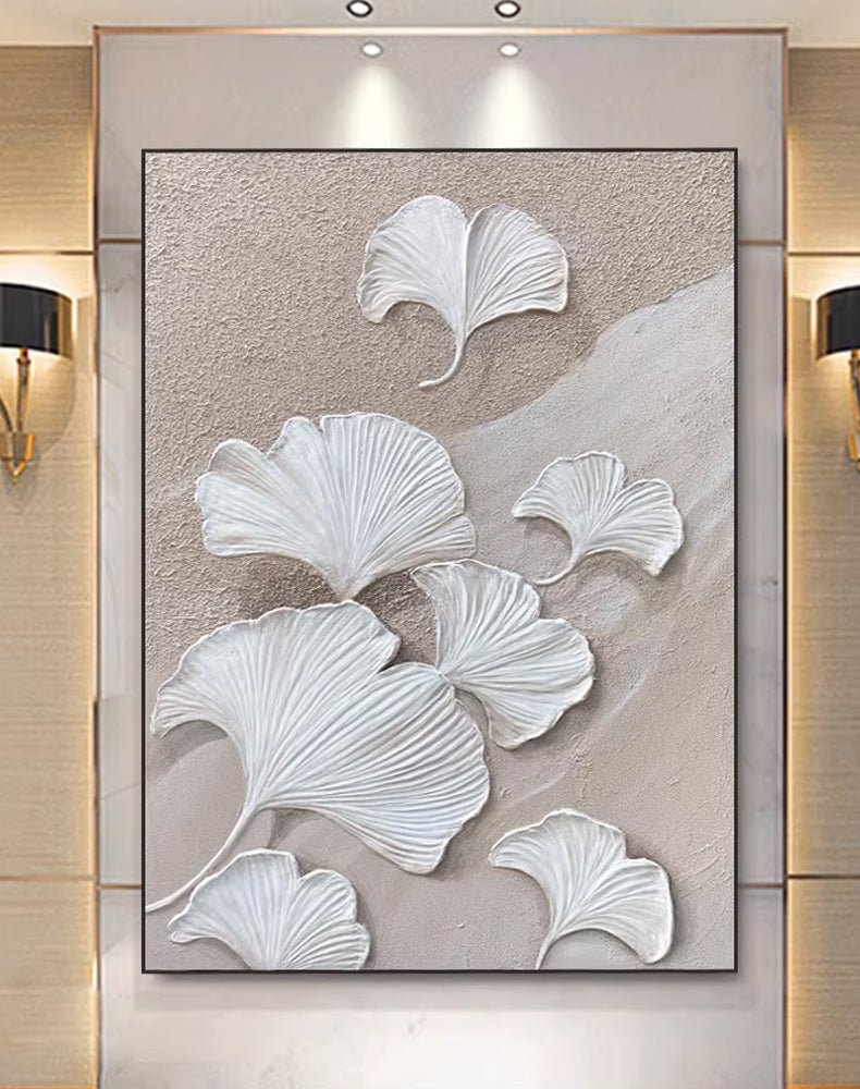 Plaster Painting "Gentle Ginkgo" - nukeart