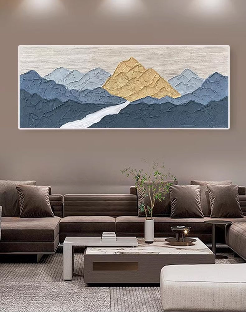 Plaster Painting "Golden Summit" - nukeart