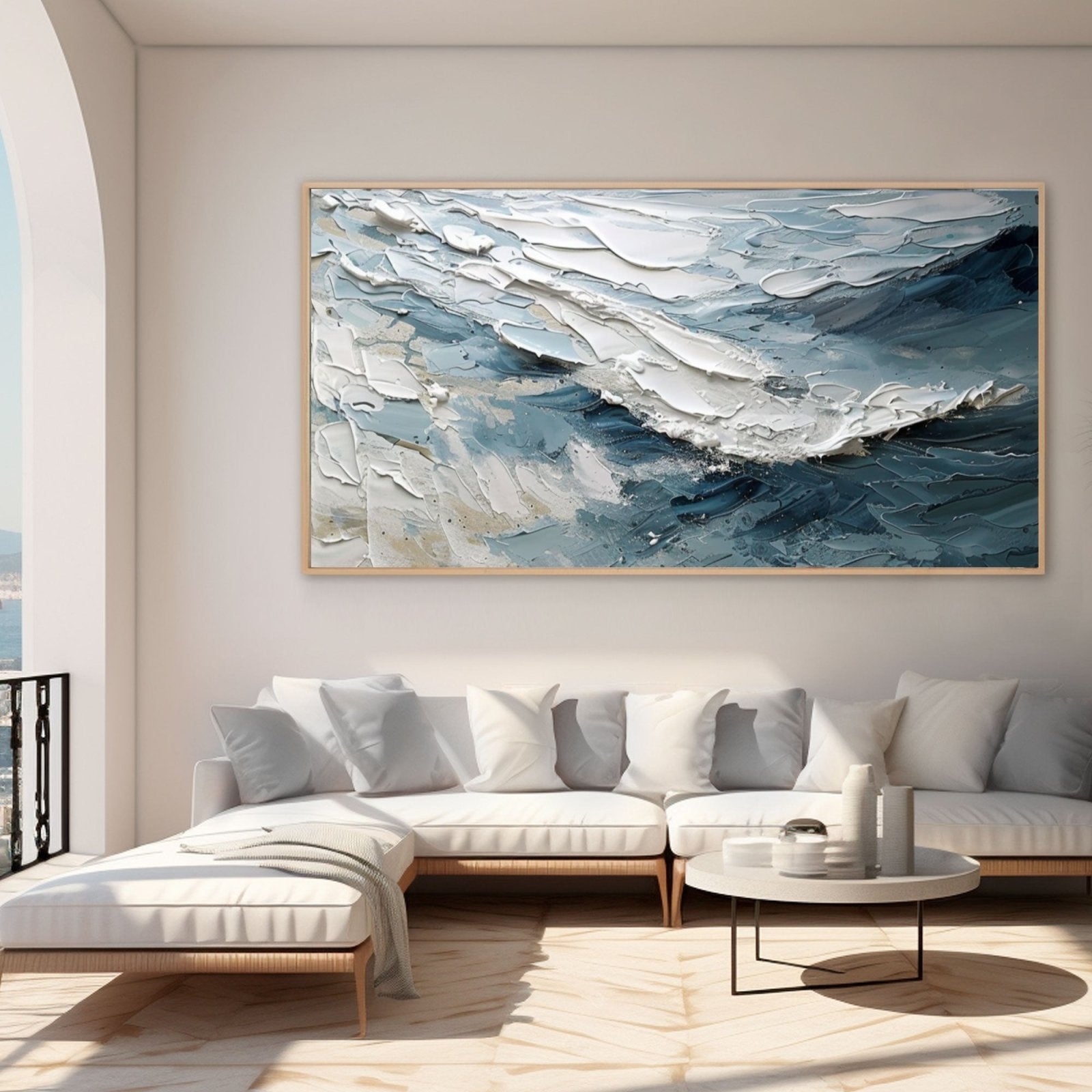 Plaster Painting "Ocean's Whisper" - nukeart