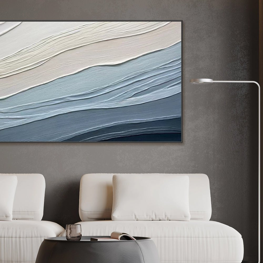 Plaster Painting "Serenity Waves" - nukeart