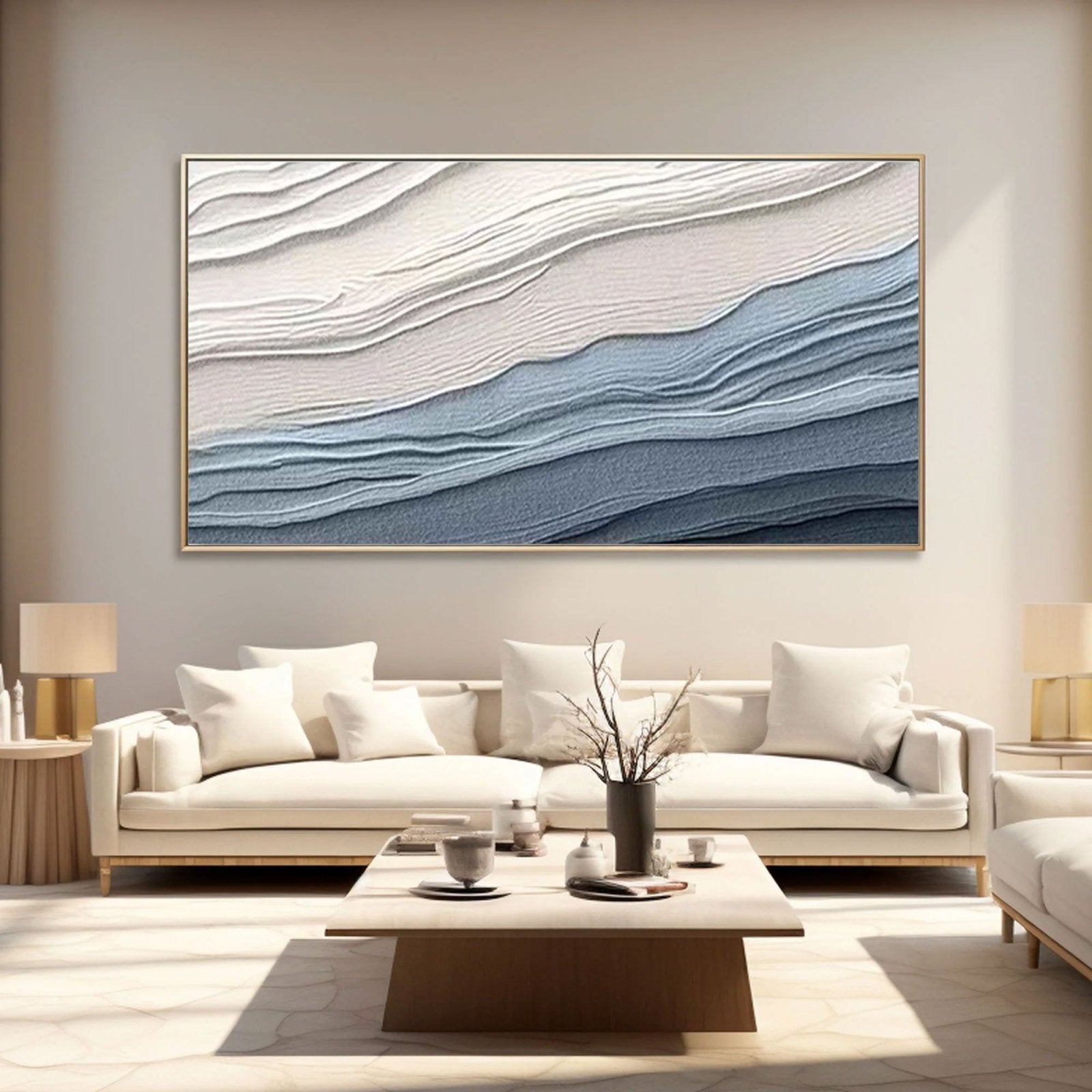 Plaster Painting "Serenity Waves" - nukeart