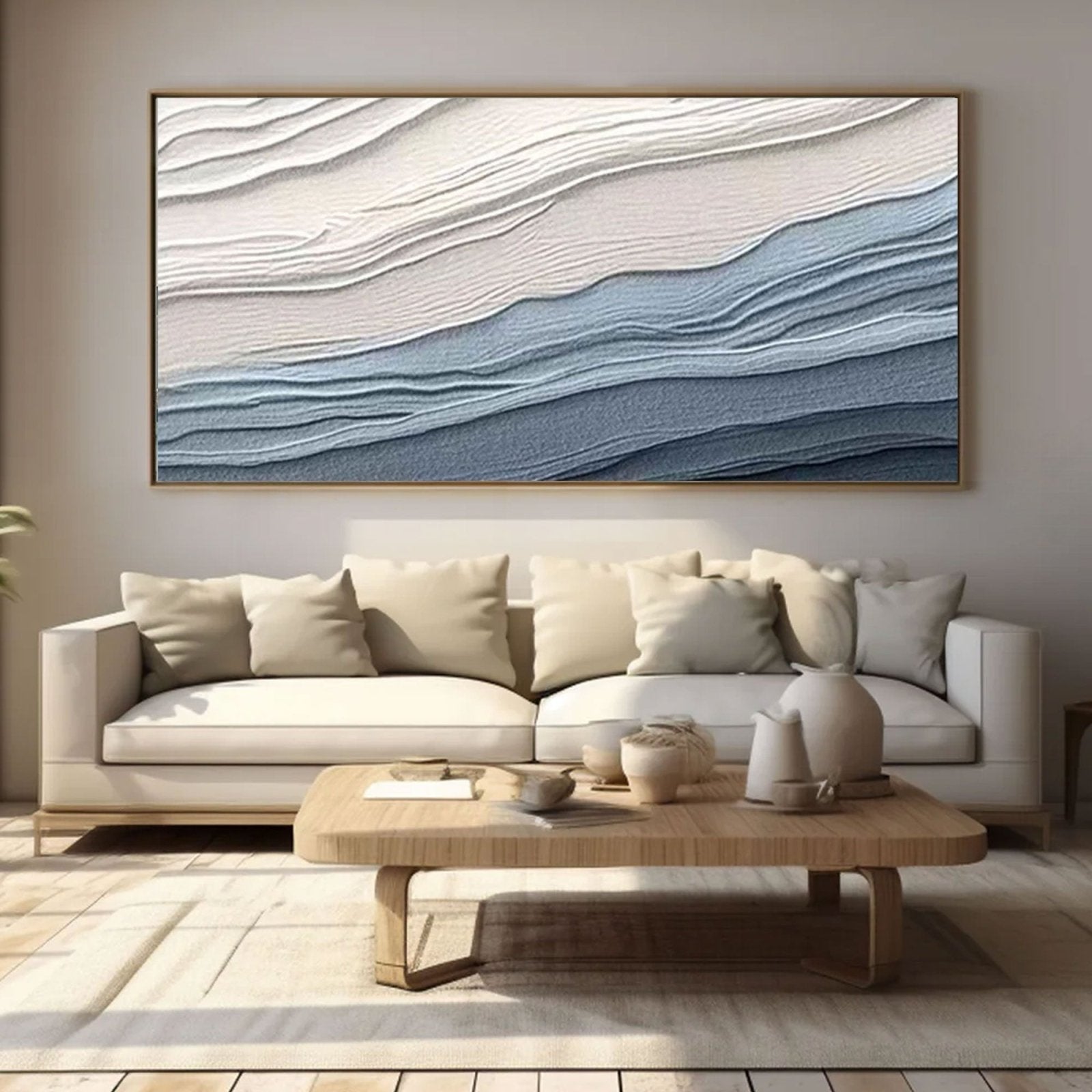 Plaster Painting "Serenity Waves" - nukeart