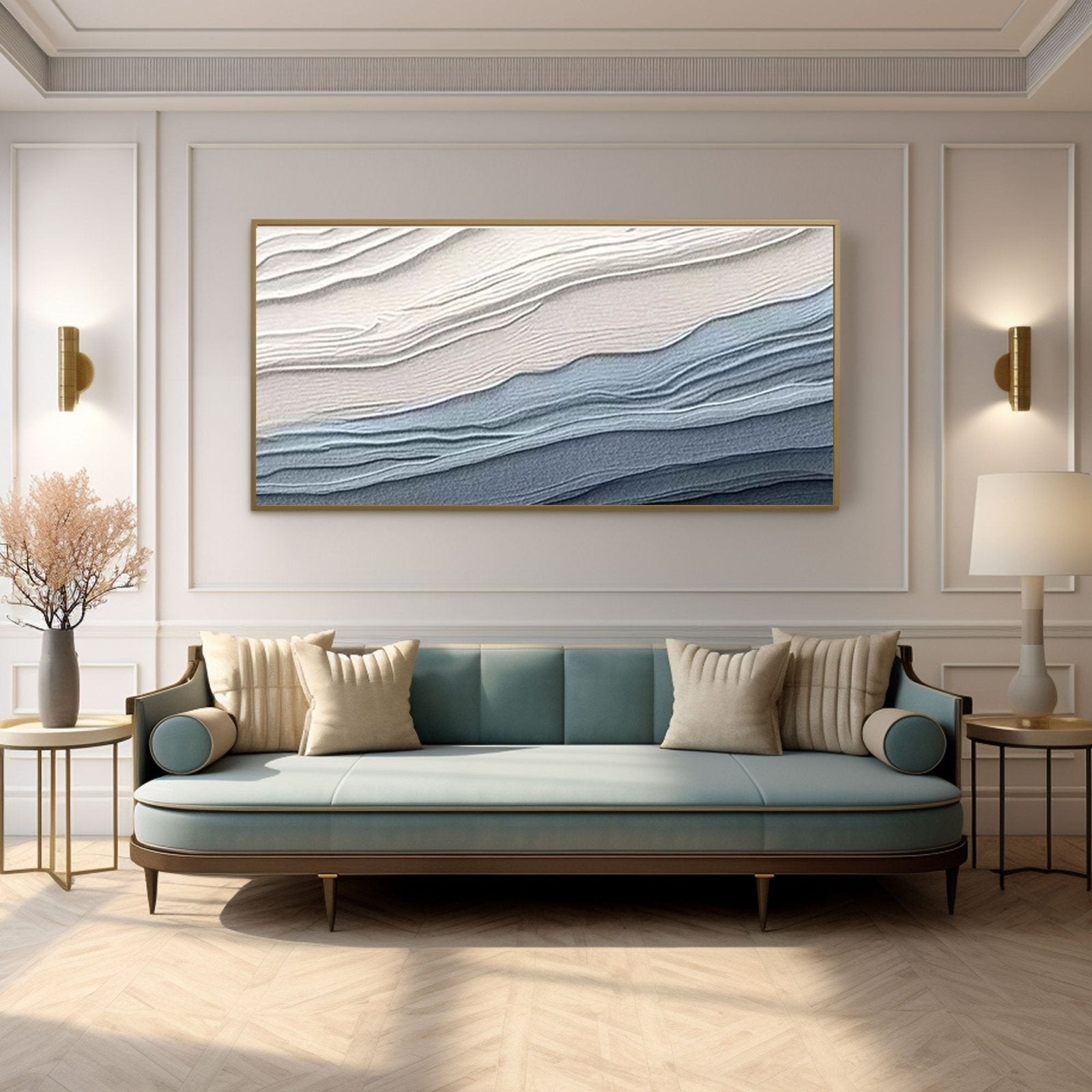 Plaster Painting "Serenity Waves" - nukeart