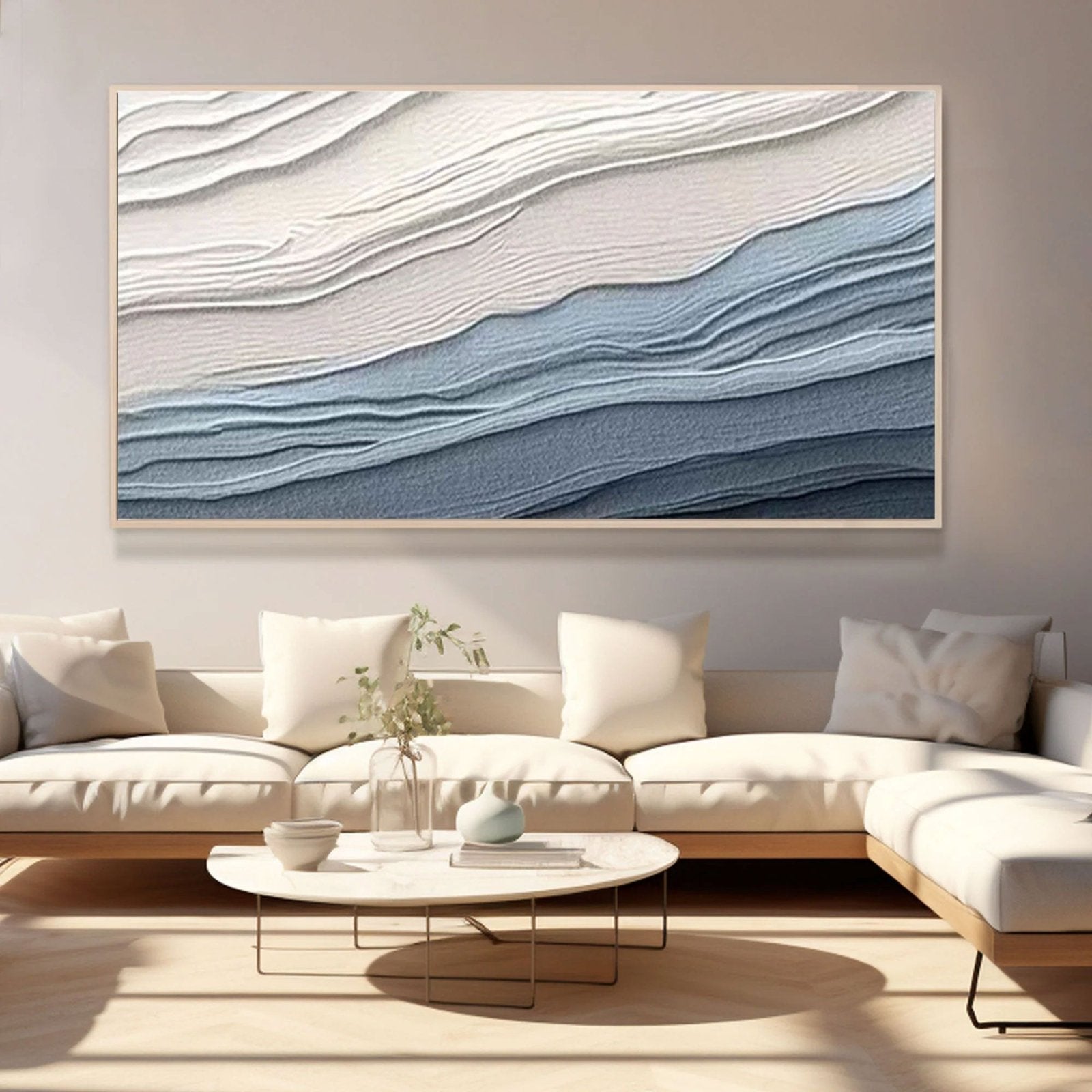 Plaster Painting "Serenity Waves" - nukeart