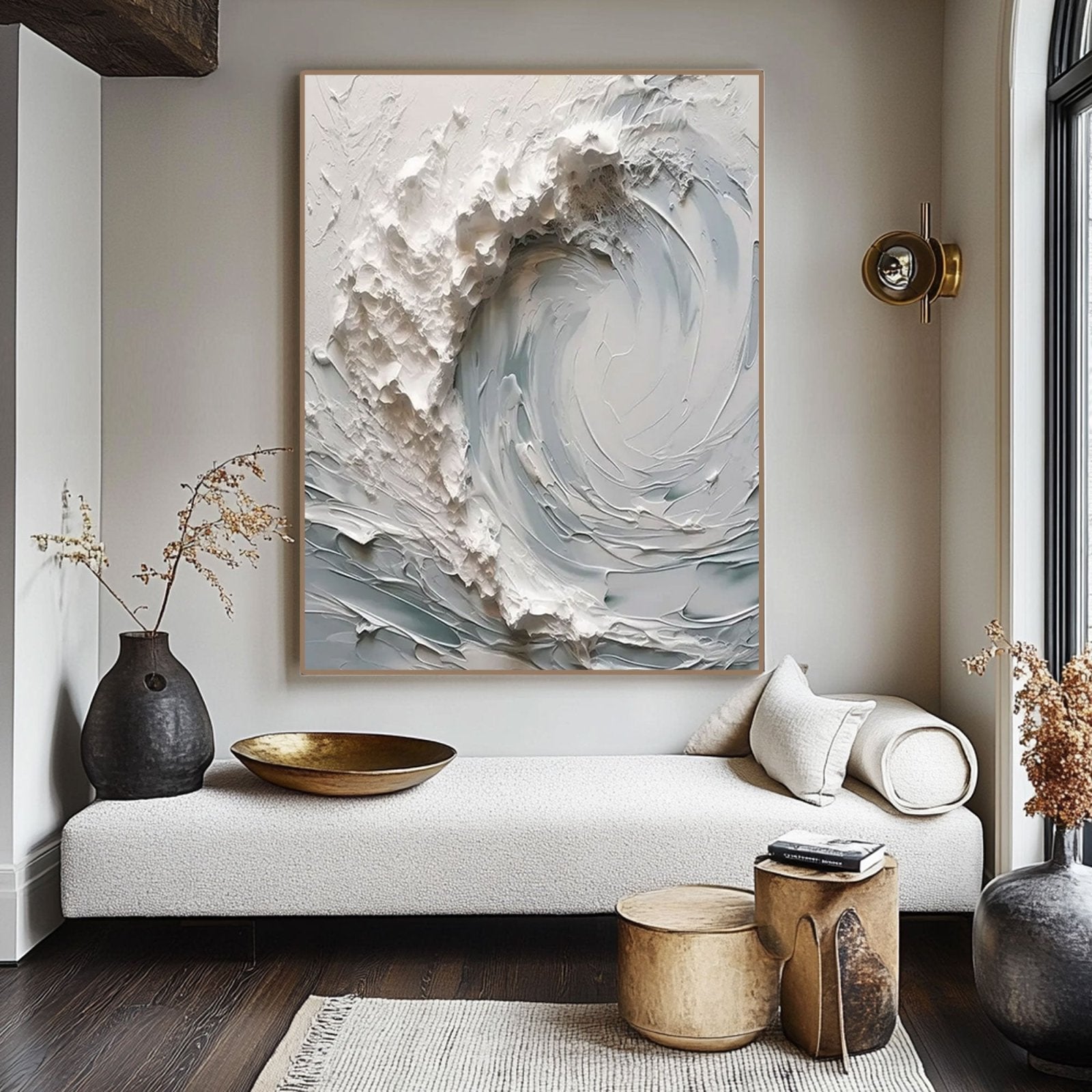 Plaster Painting "Whispers of Serenity" - nukeart