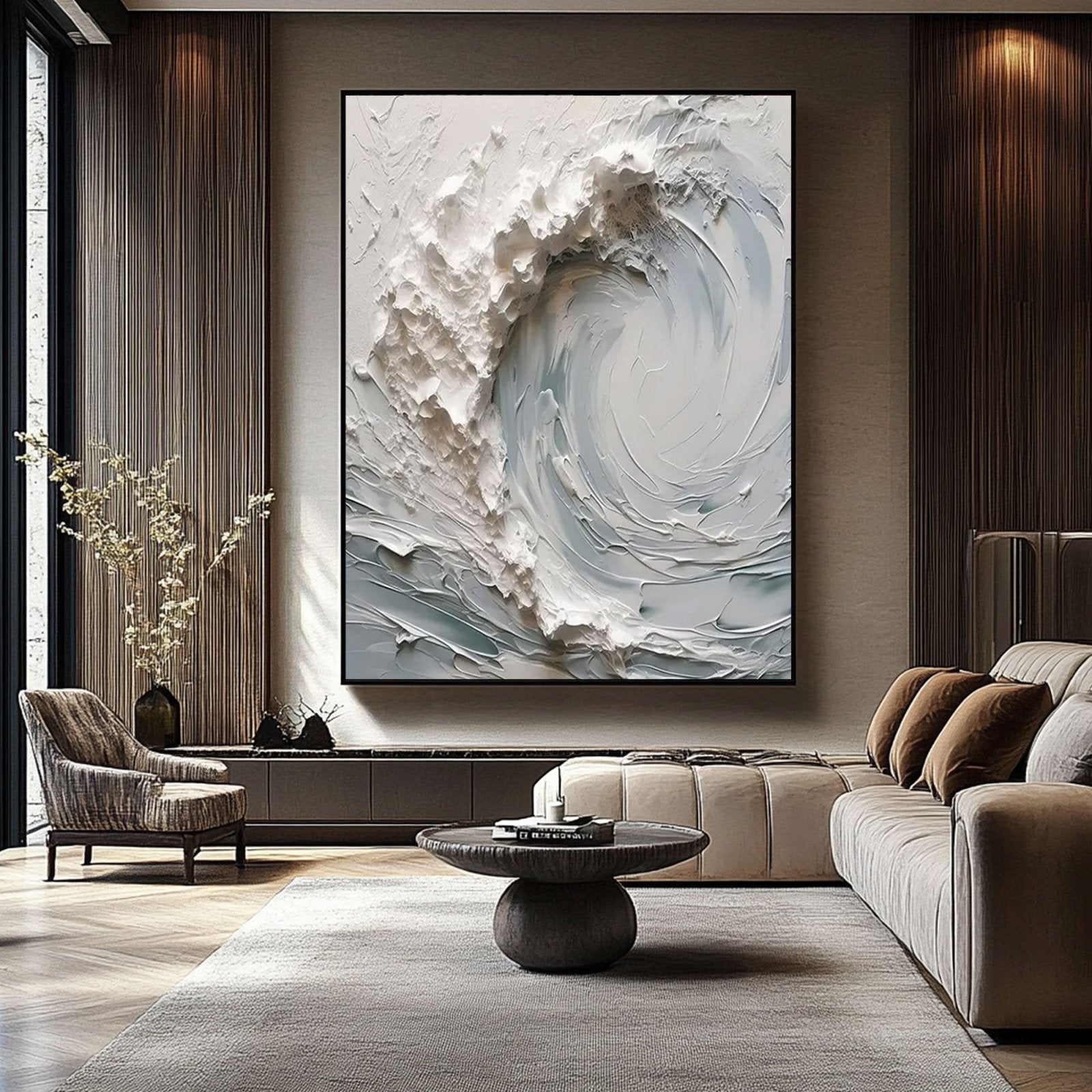 Plaster Painting "Whispers of Serenity" - nukeart