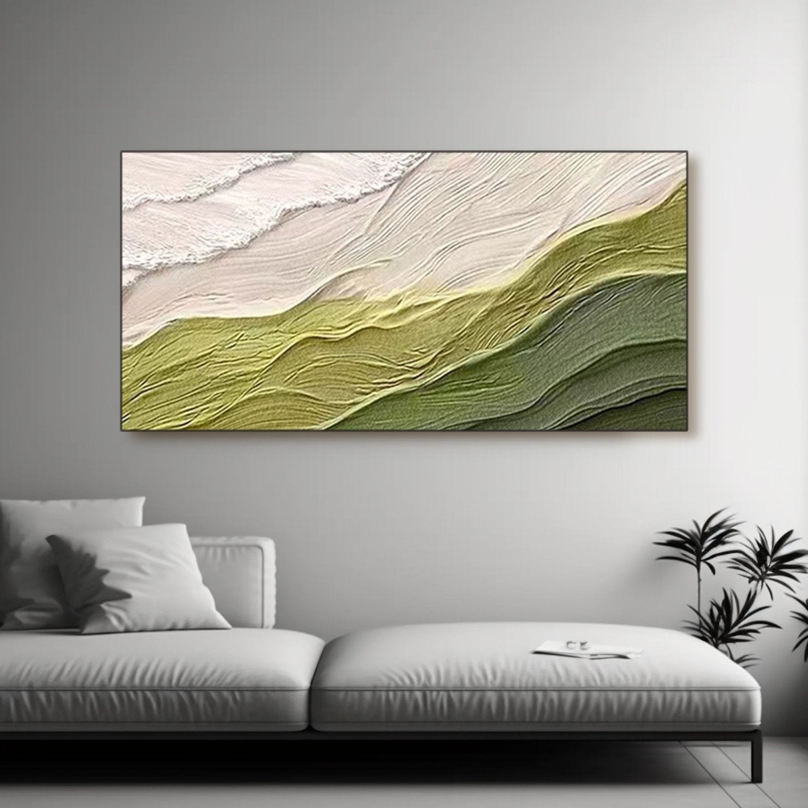 Plaster Wall Art "Verdant Whispers" - nukeart