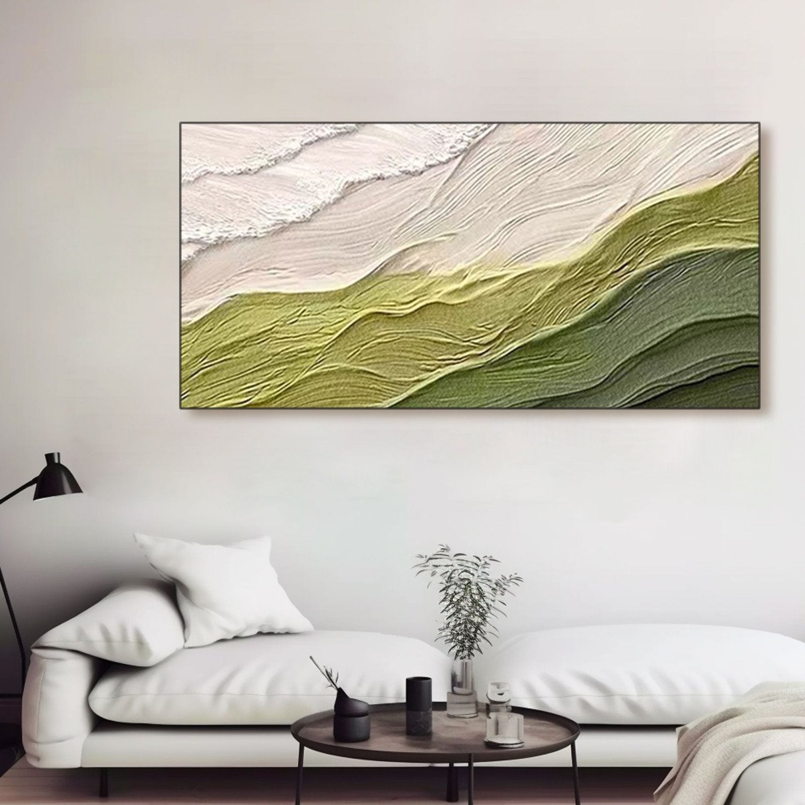 Plaster Wall Art "Verdant Whispers" - nukeart