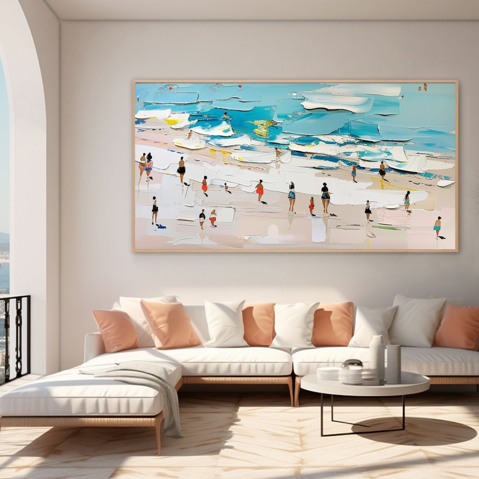 Plaster Wall Art"Beach Day" - nukeart