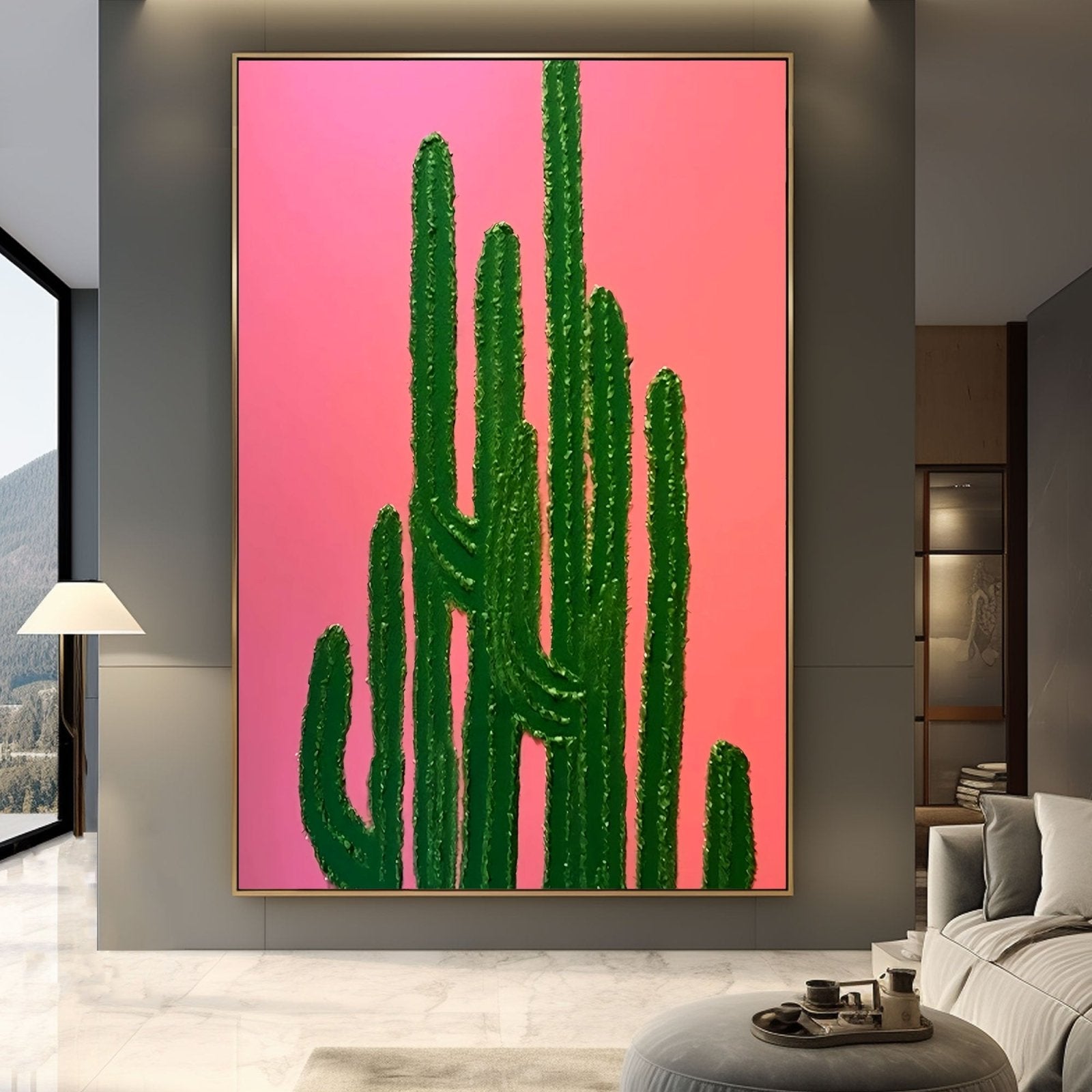 Textured Painting "Desert Bloom" - nukeart