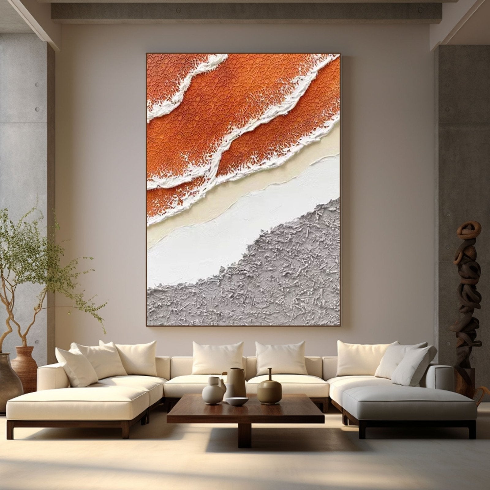 Textured Painting “Ebbing Tides” - nukeart