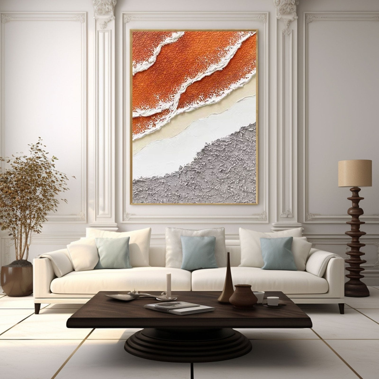 Textured Painting “Ebbing Tides” - nukeart