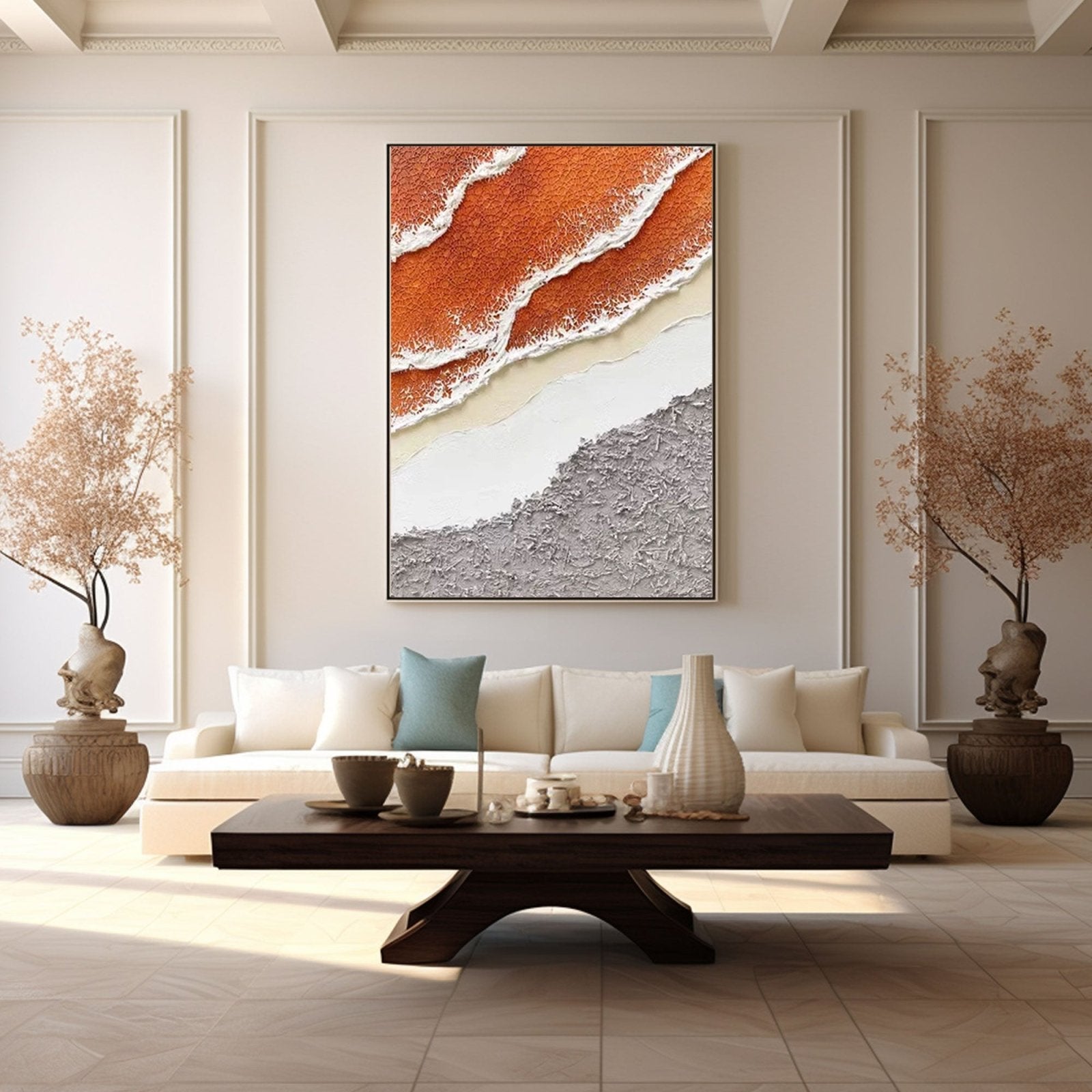 Textured Painting “Ebbing Tides” - nukeart