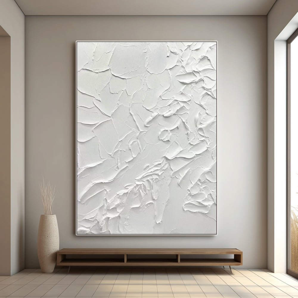 Textured Painting "Neige" - nukeart