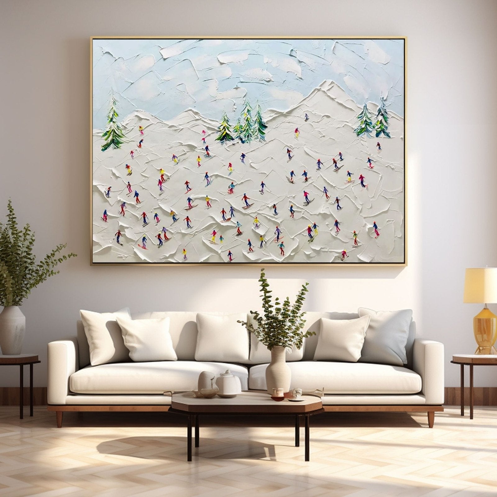 Textured Painting "Winter's Joy“ - nukeart