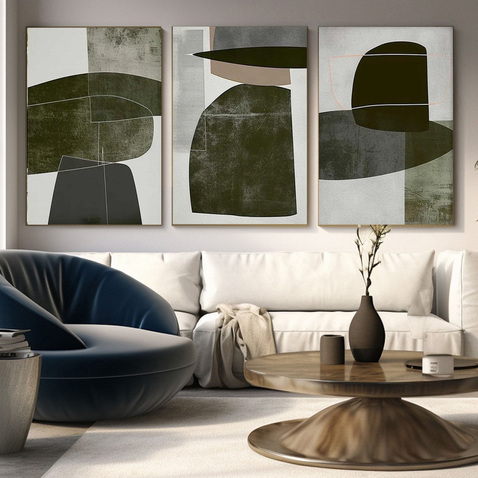 Wabi Sabi Painting "Geometría Sutil" - nukeart