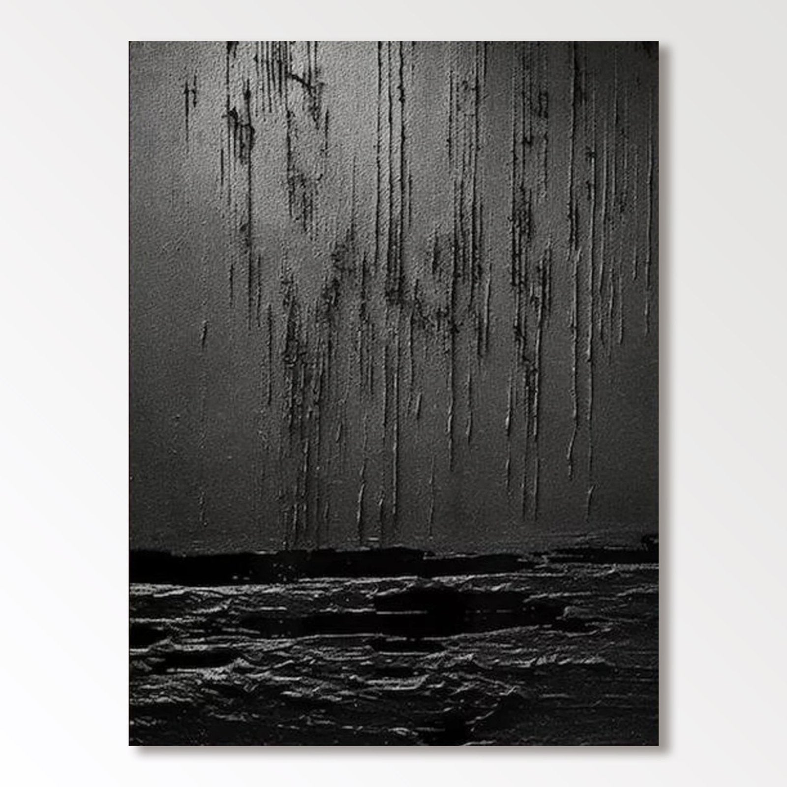 Wabi Sabi Painting "Lluvia Silente" - nukeart