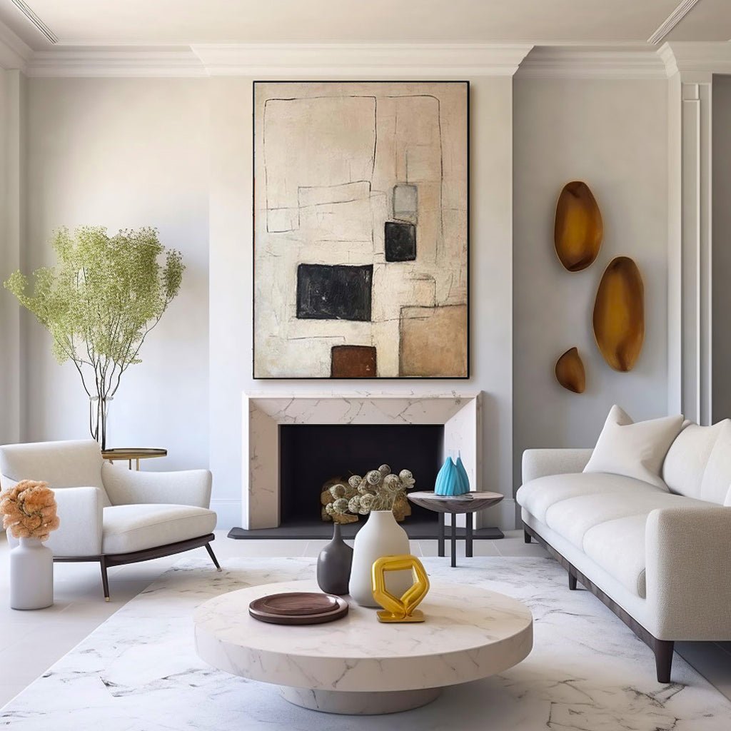 Wabi Sabi Painting "Luz Esquiva" - nukeart