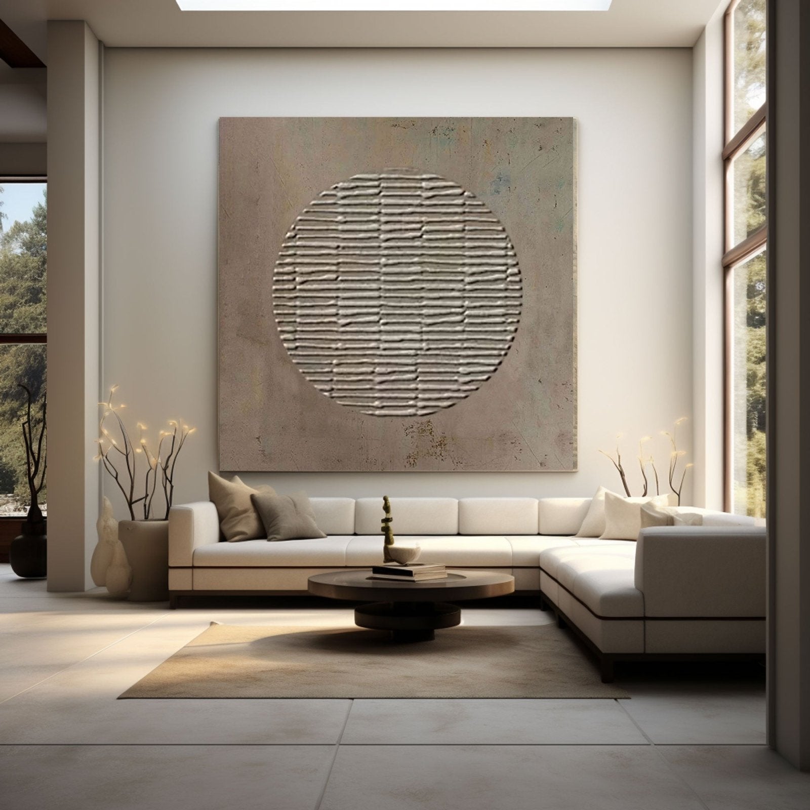 Wabi Sabi Painting "Sacred Circle" - nukeart