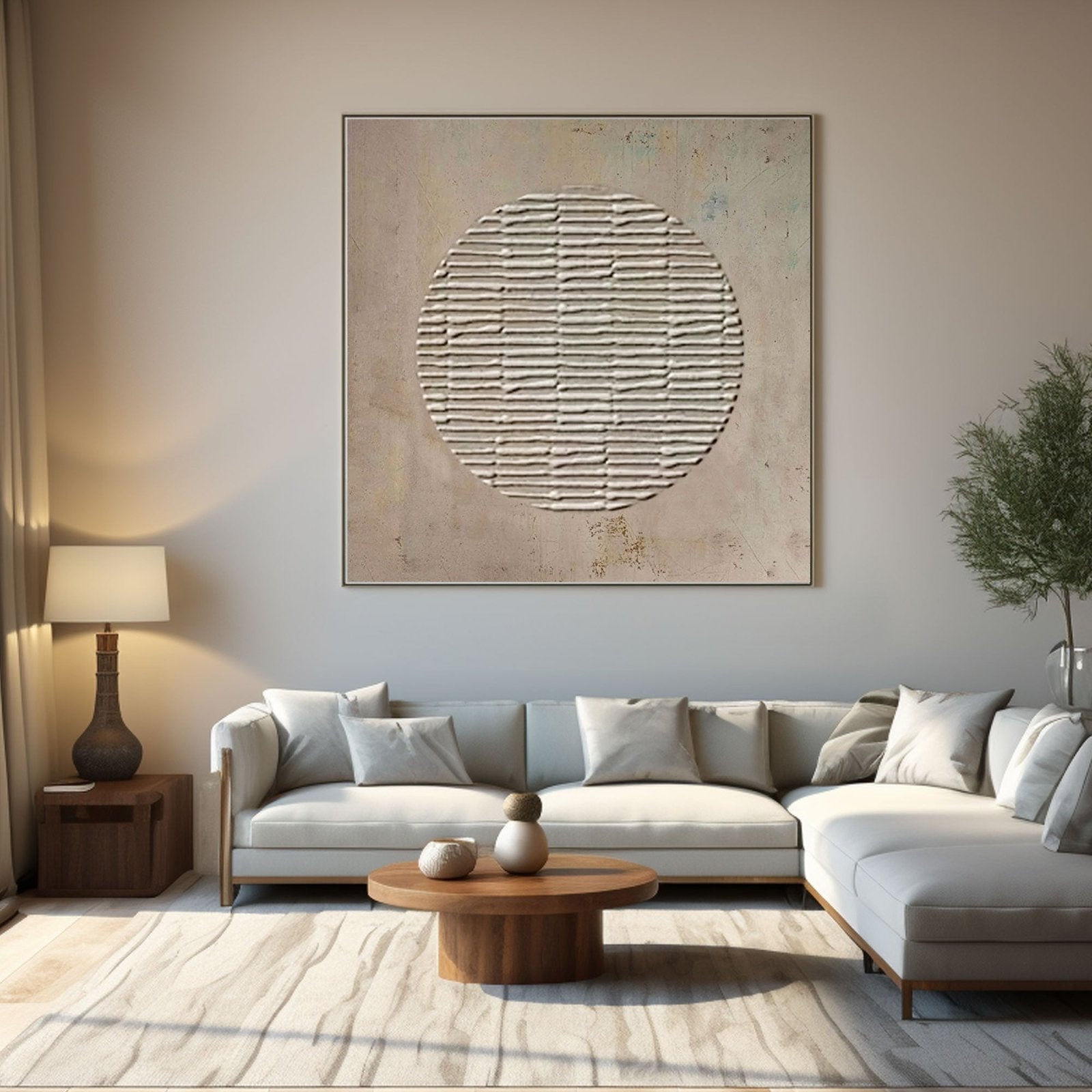 Wabi Sabi Painting "Sacred Circle" - nukeart