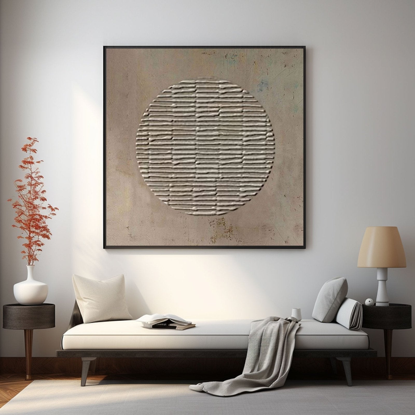 Wabi Sabi Painting "Sacred Circle" - nukeart