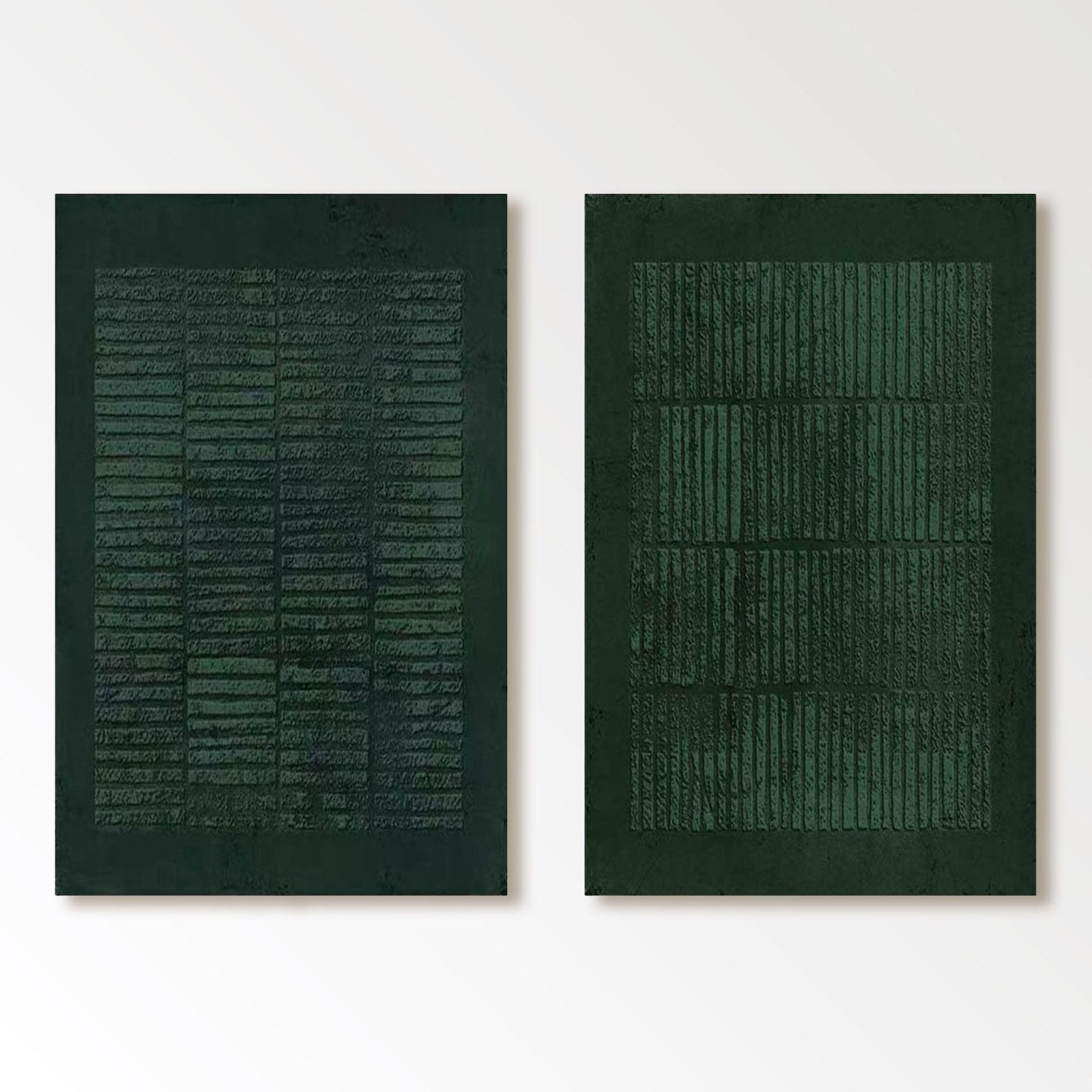 Wabi Sabi Painting "Verdant Verses" - nukeart