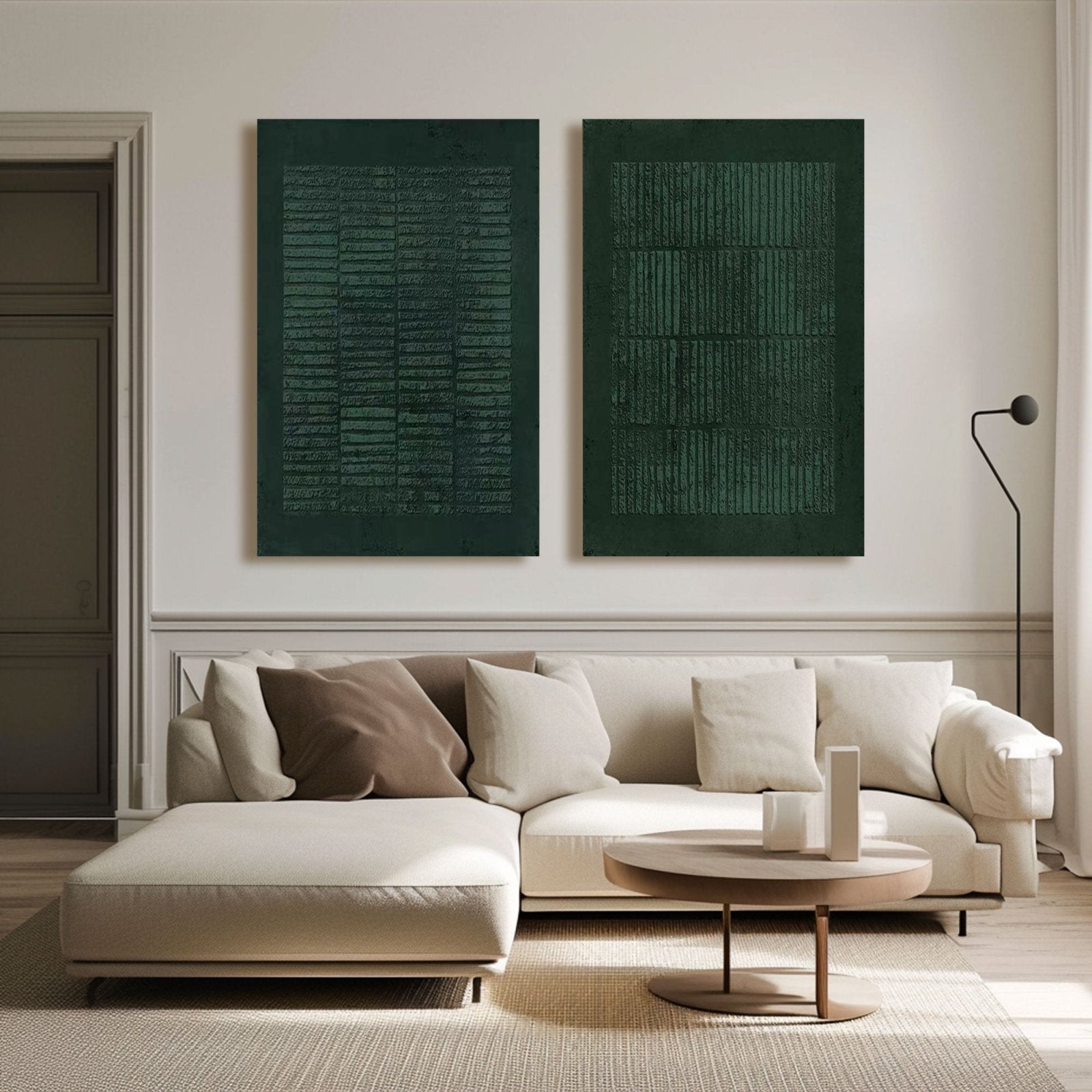 Wabi Sabi Painting "Verdant Verses" - nukeart